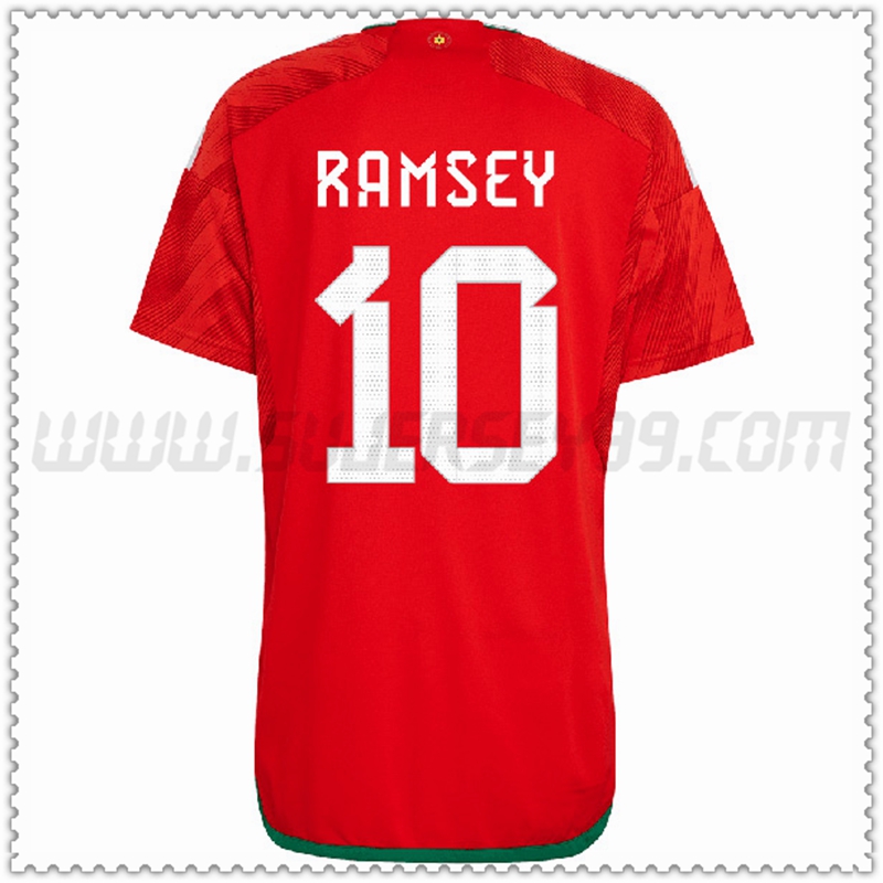 Primera Camiseta Equipo Gales RAMSEY #10 2022 2023