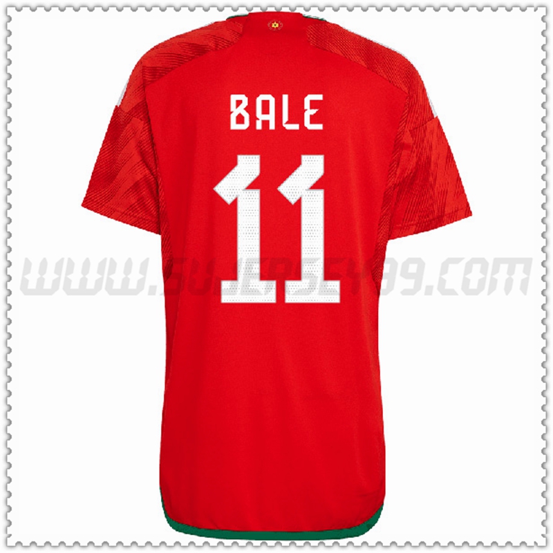 Primera Camiseta Equipo Gales BALE #11 2022 2023