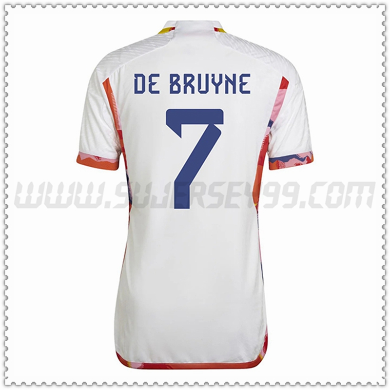 Segunda Camiseta Equipo Bélgica DE BRUYNE #7 2022 2023