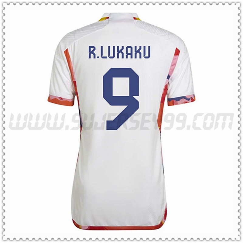 Segunda Camiseta Equipo Bélgica R.LUKAKU #9 2022 2023