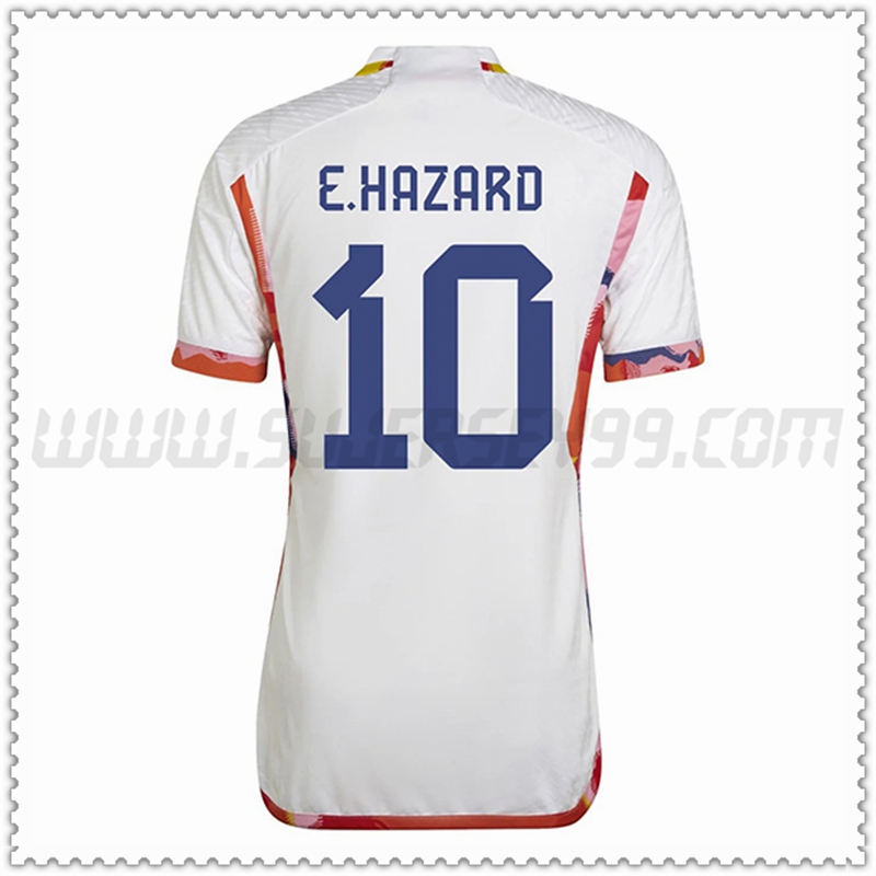 Segunda Camiseta Equipo Bélgica E.HAZARD #10 2022 2023