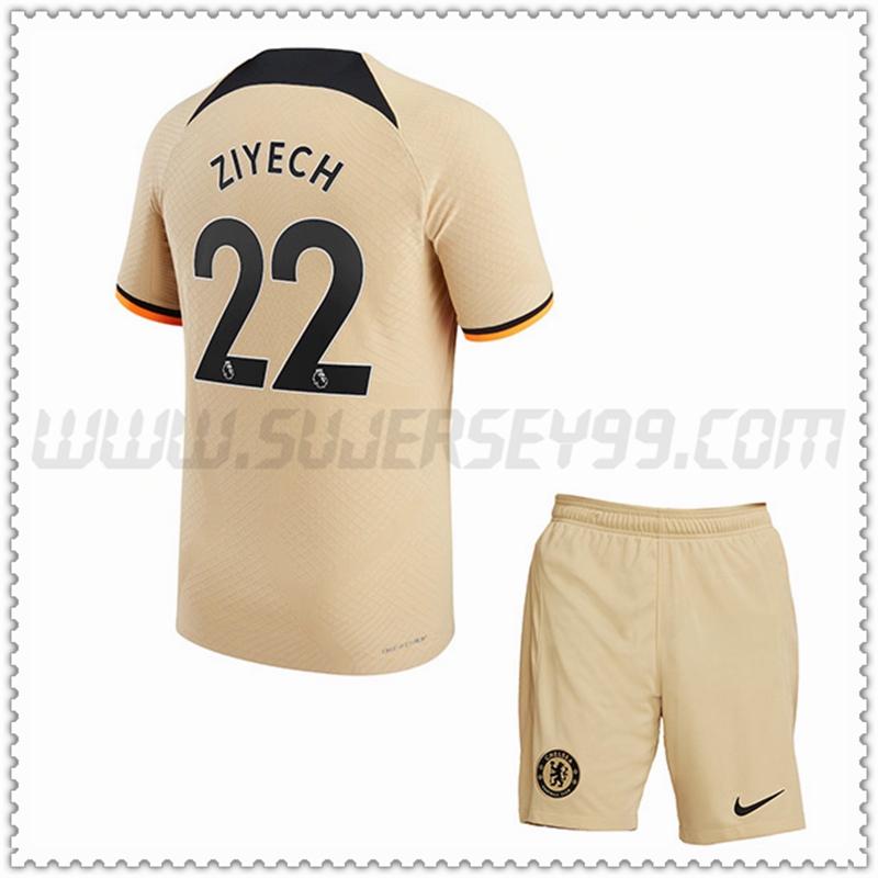 Equipacion del FC Chelsea ZIYECH #22 Ninos 2022 2023