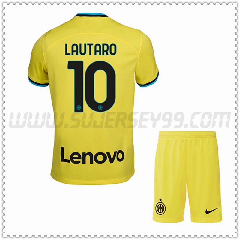 Equipacion del Inter Milan LAUTARO #10 Ninos 2022 2023