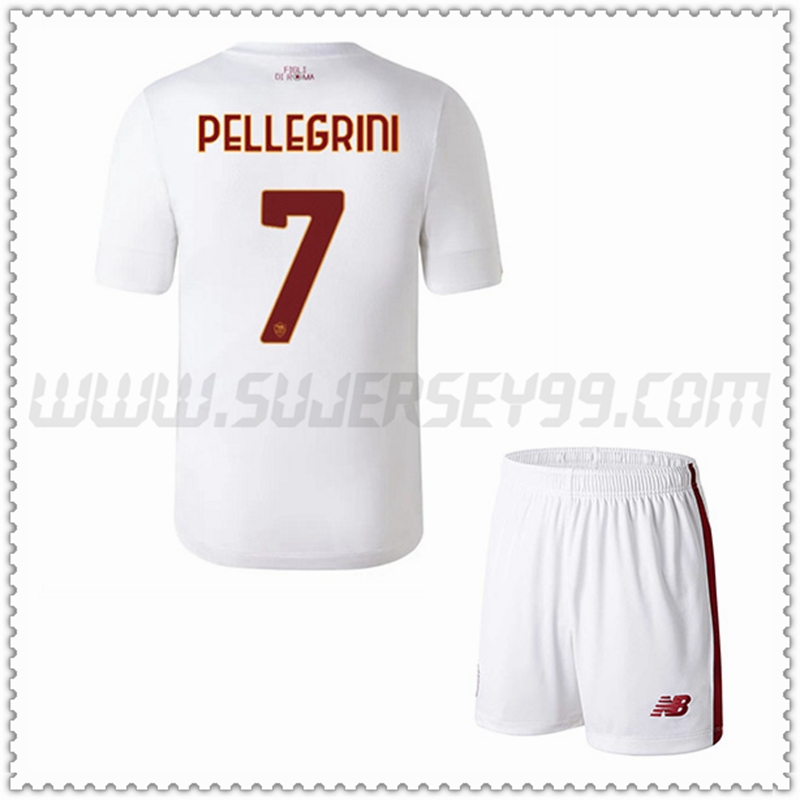 Equipacion del AS Roma PELLEGRINI #7 Ninos 2022 2023