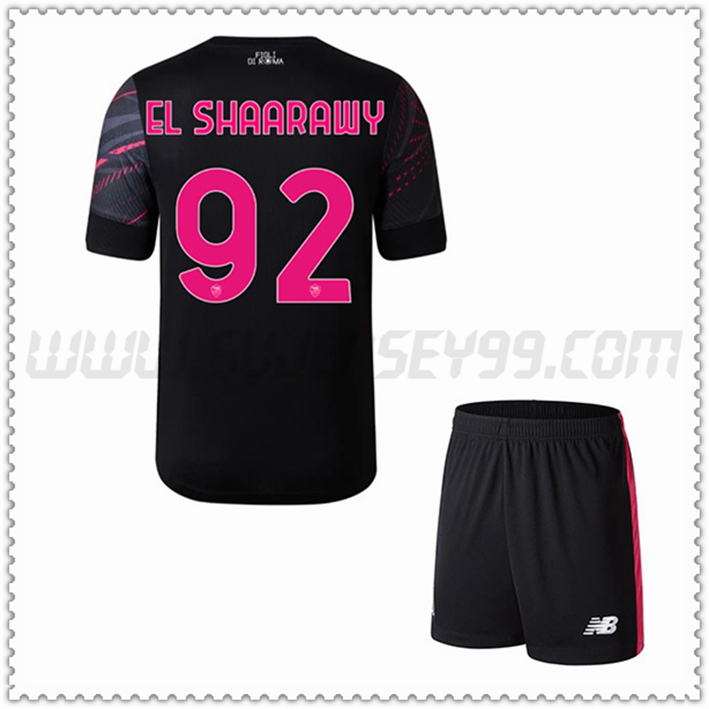 Equipacion del AS Roma EL SHAARAWY #92 Ninos 2022 2023