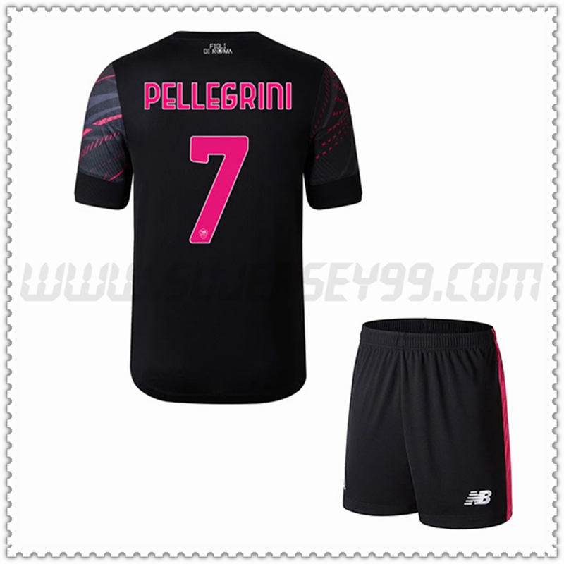 Equipacion del AS Roma PELLEGRINI #7 Ninos 2022 2023