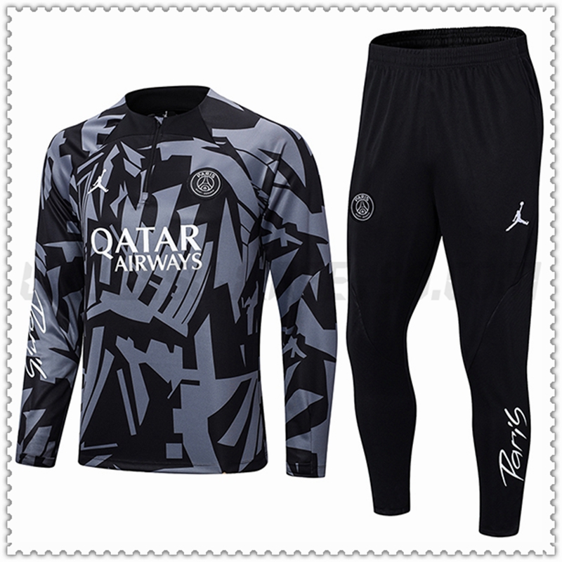 Chandal Futbol Jordan PSG Negro/Gris 2022 2023