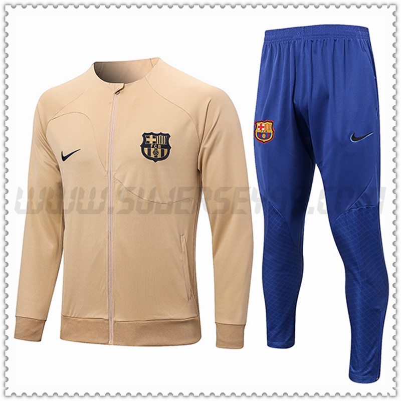 Chaqueta Chandal Futbol FC Barcelona Amarillo 2022 2023