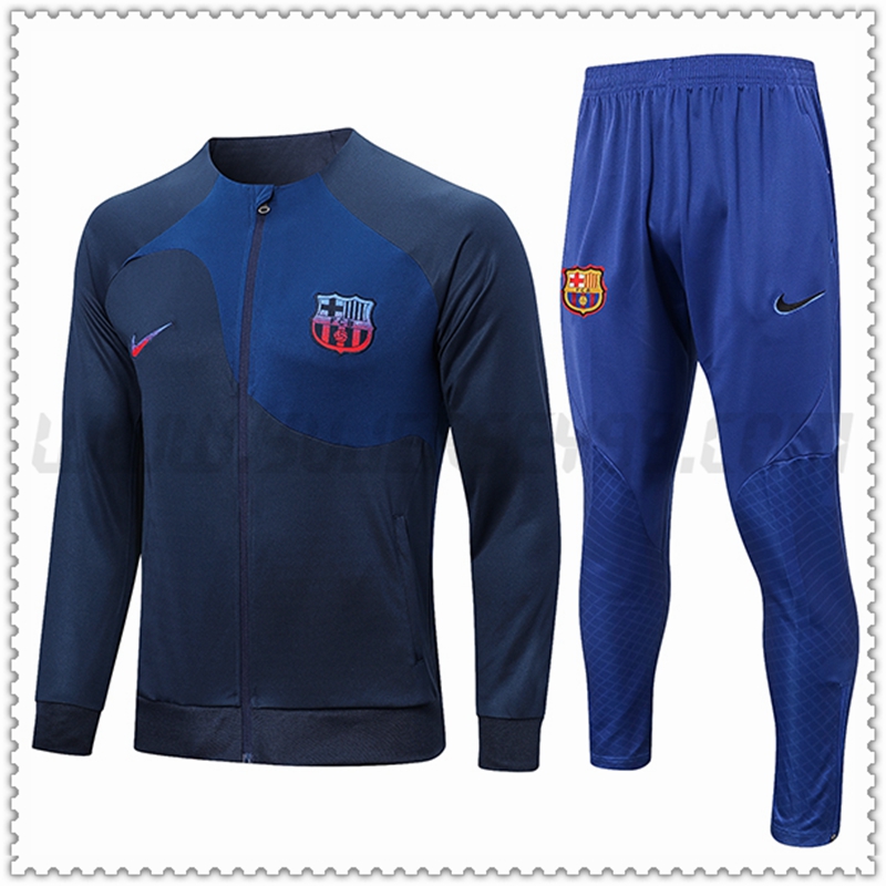 Chaqueta Chandal Futbol FC Barcelona Azul Marino 2022 2023