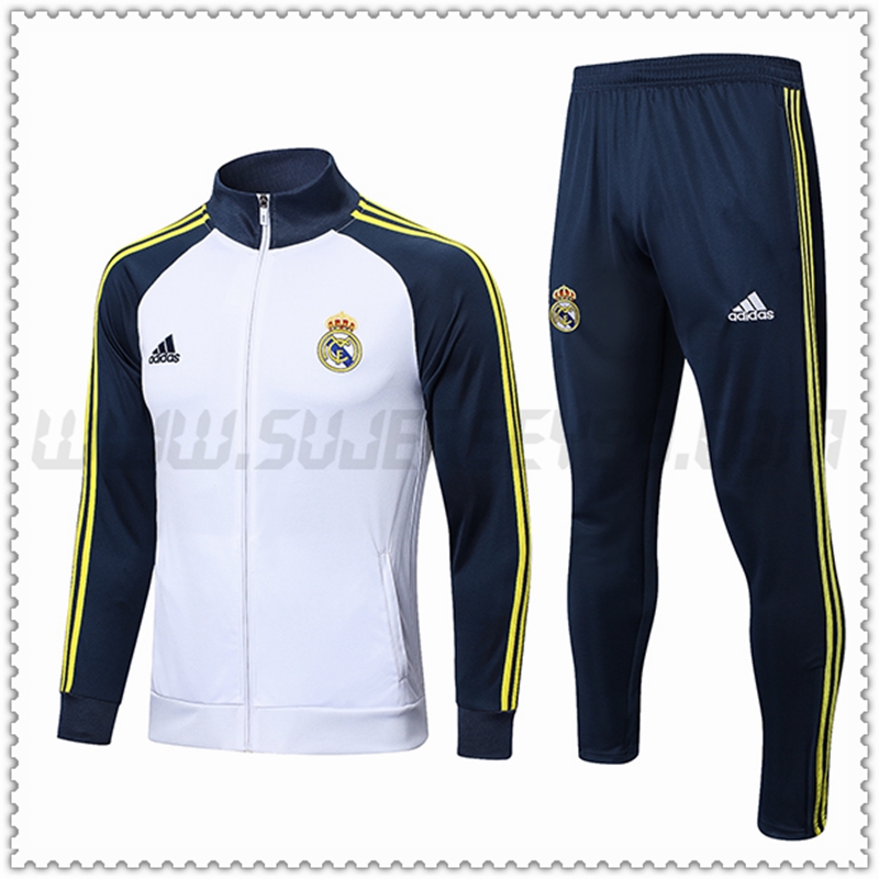 Chaqueta Chandal Futbol Real Madrid Blanco 2022 2023