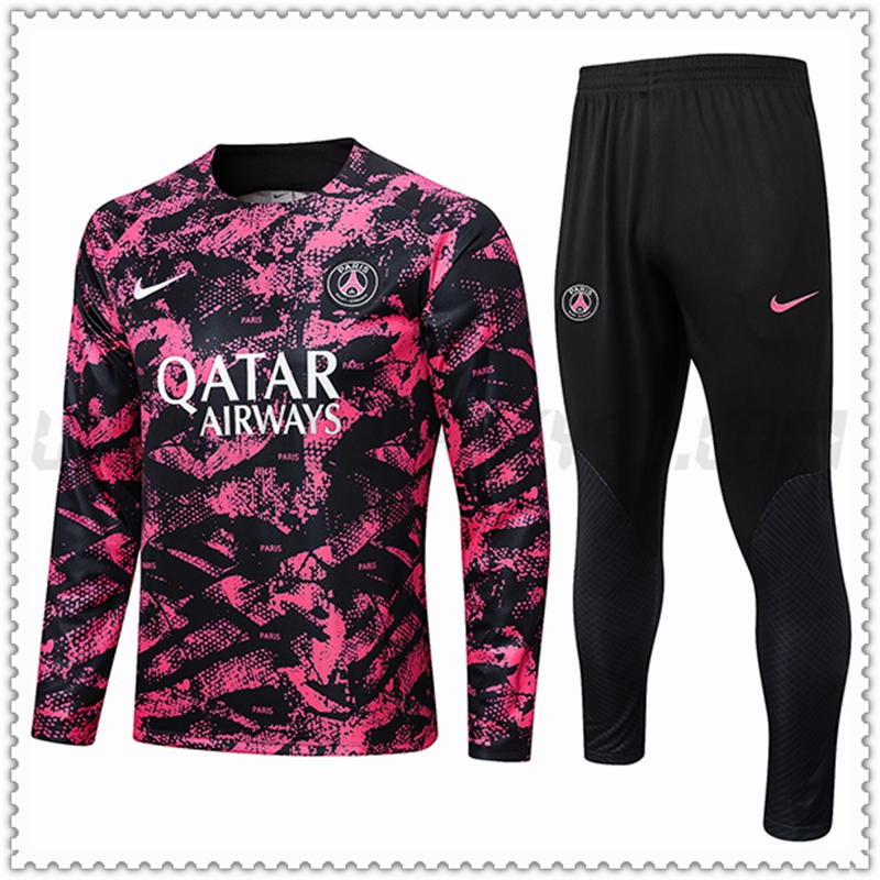 Chandal Futbol PSG Negro/Rosa 2022 2023