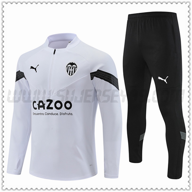 Chandal Futbol Valencia Blanco 2022 2023