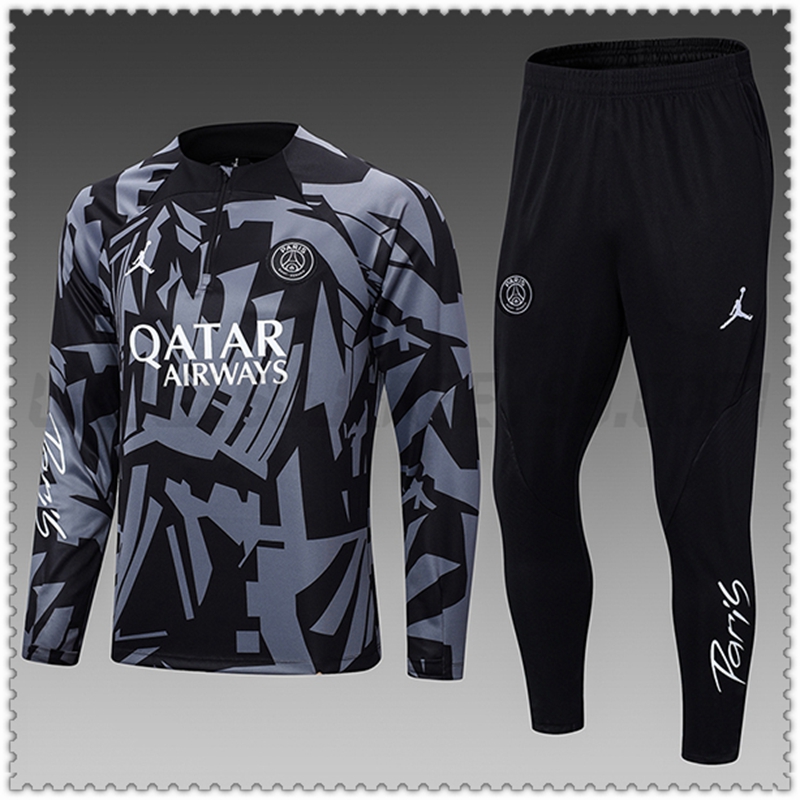 Chandal Futbol Jordan PSG Ninos Negro/Gris 2022 2023