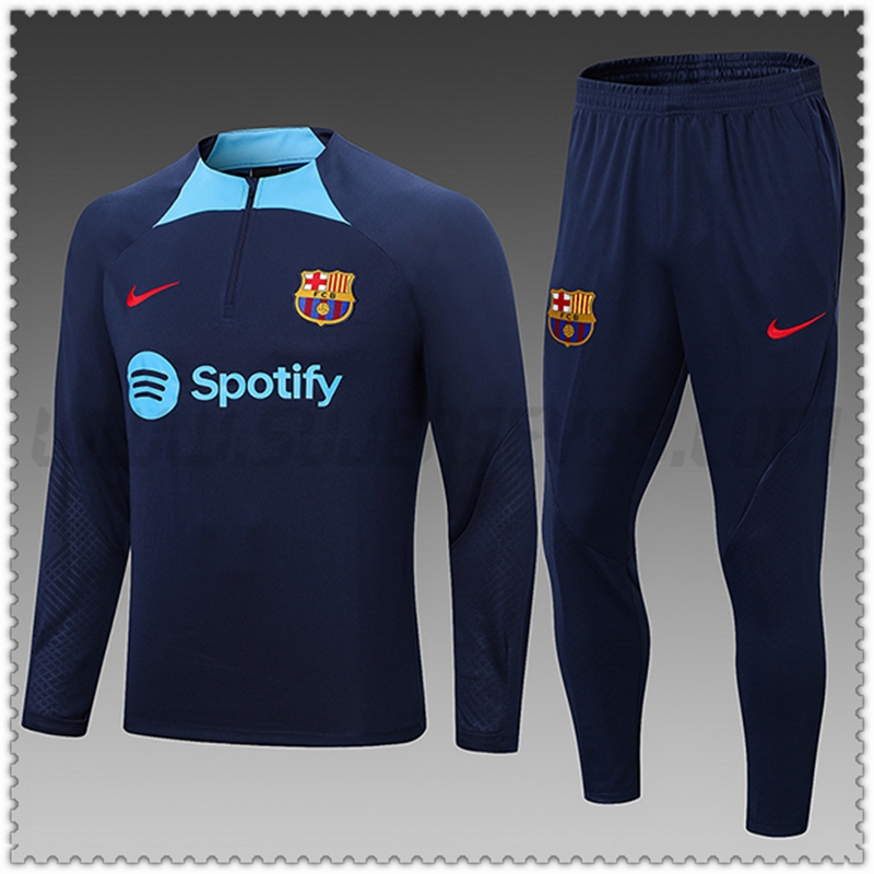 Chandal Futbol FC Barcelona Ninos Azul Marino 2022 2023