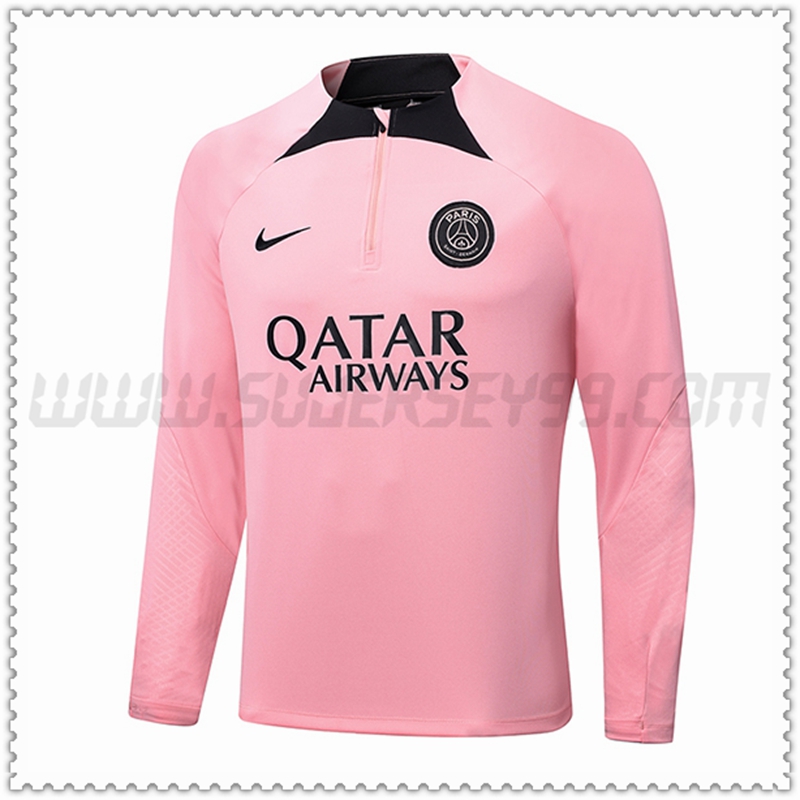 Sudadera Entrenamiento PSG Rosa 2022 2023