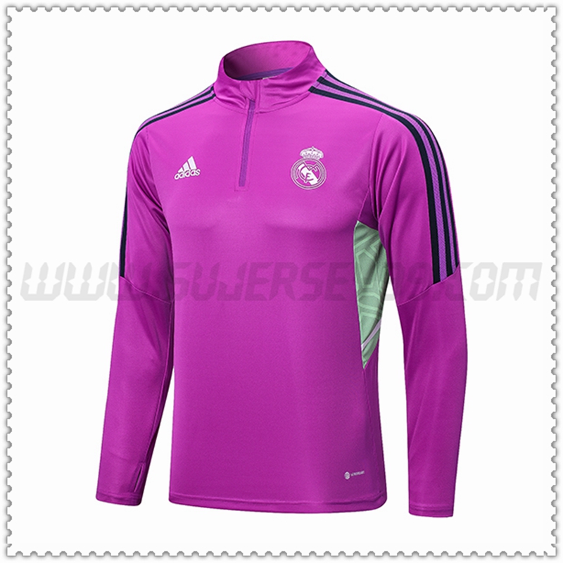 Sudadera Entrenamiento Real Madrid Púrpura 2022 2023