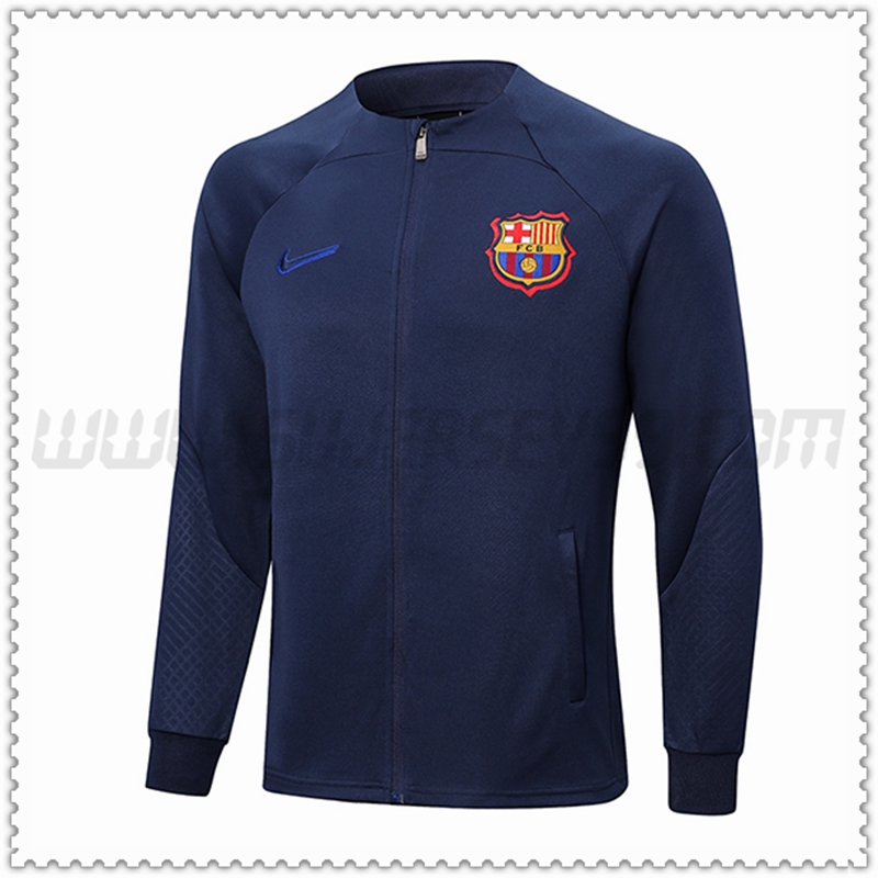 Chaqueta Futbol FC Barcelona Azul Marino 2022 2023