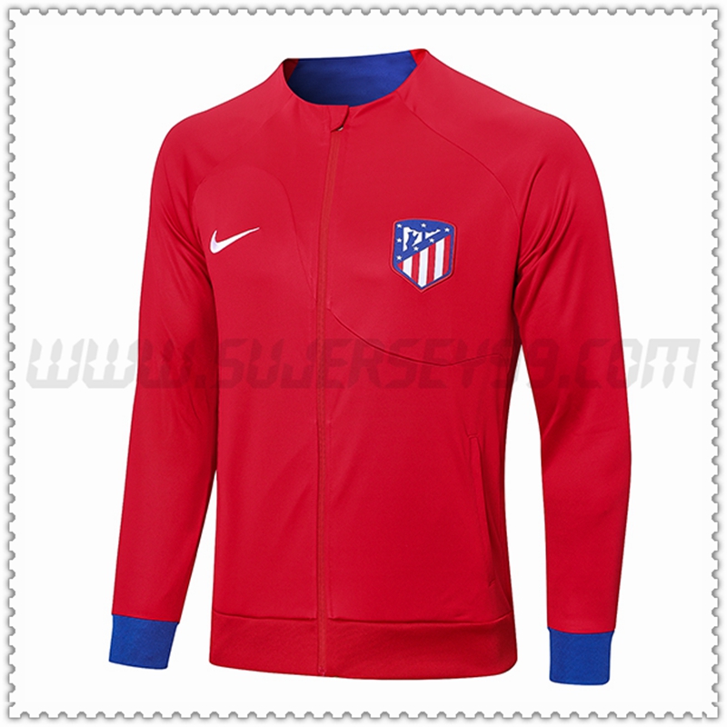 Chaqueta Futbol Atletico Madrid Rojo 2022 2023