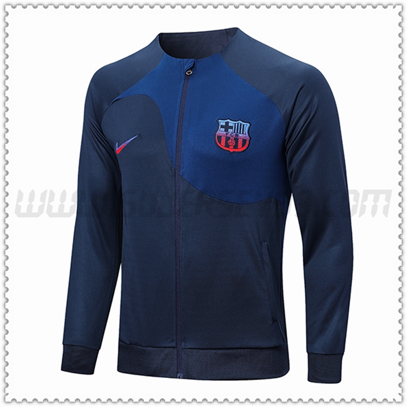 Chaqueta Futbol FC Barcelona Azul Marino 2022 2023