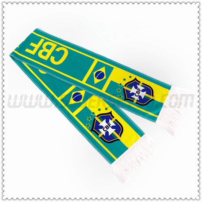 Nuevo Bufandas Brasil Verde/Amarillo Copa Mundial 2022