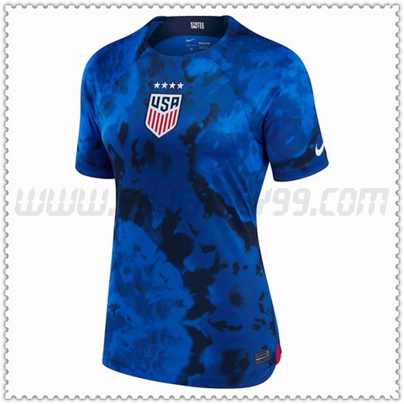 Segunda Camiseta Futbol Estados Unidos Mujer 2022 2023