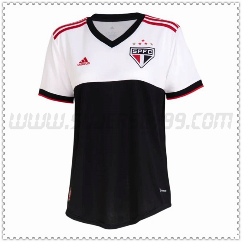 Tercera Camiseta Futbol Sao Paulo FC Mujer 2022 2023