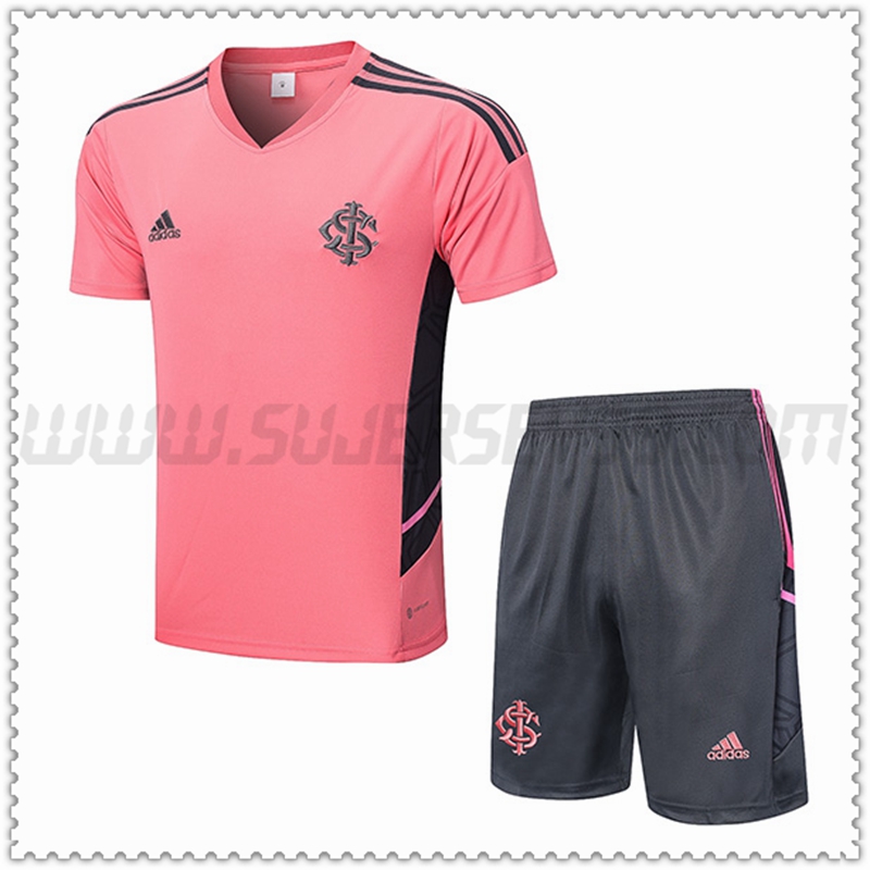 Camiseta Entrenamiento + Pantalones Cortos Brasil Rosa 2022 2023