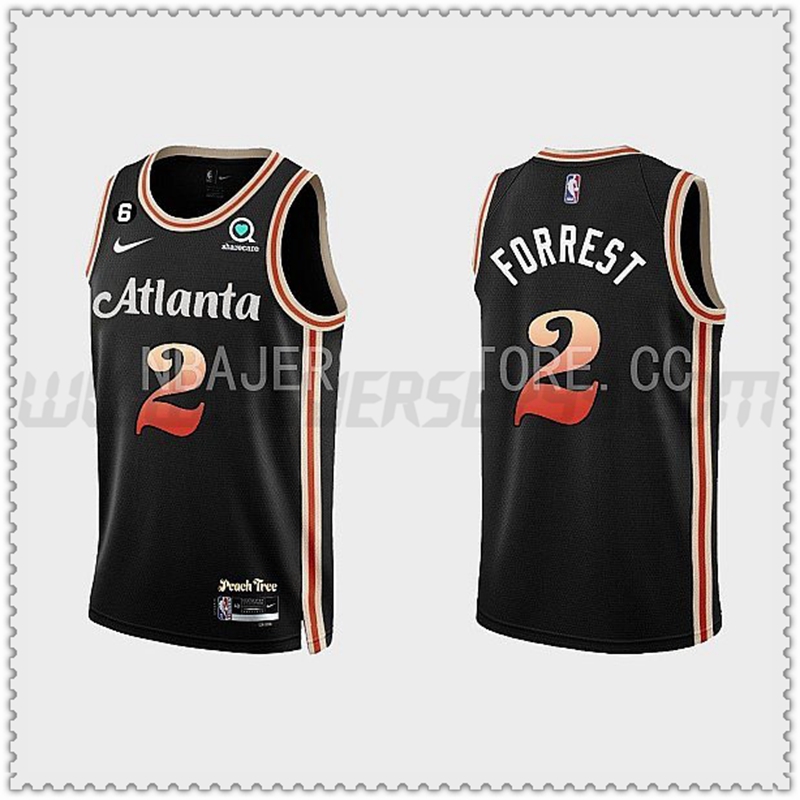 Camiseta Atlanta Hawks (FORREST #2) 202022 2023 Negro