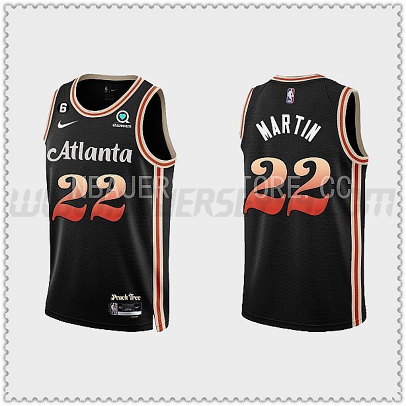 Camiseta Atlanta Hawks (MARTIN #22) 202022 2023 Negro