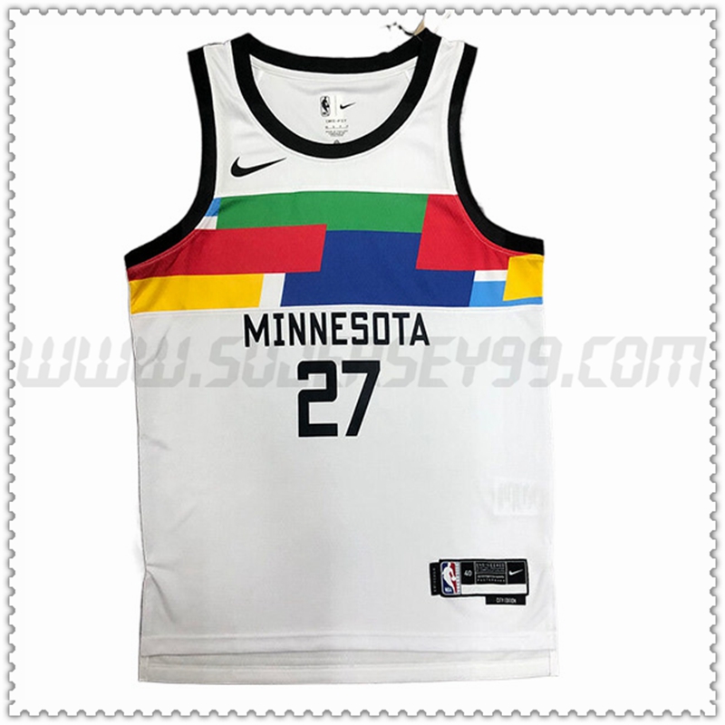 Camiseta Minnesota Timberwolves (GOBERT #27) 202022 2023 Blanco