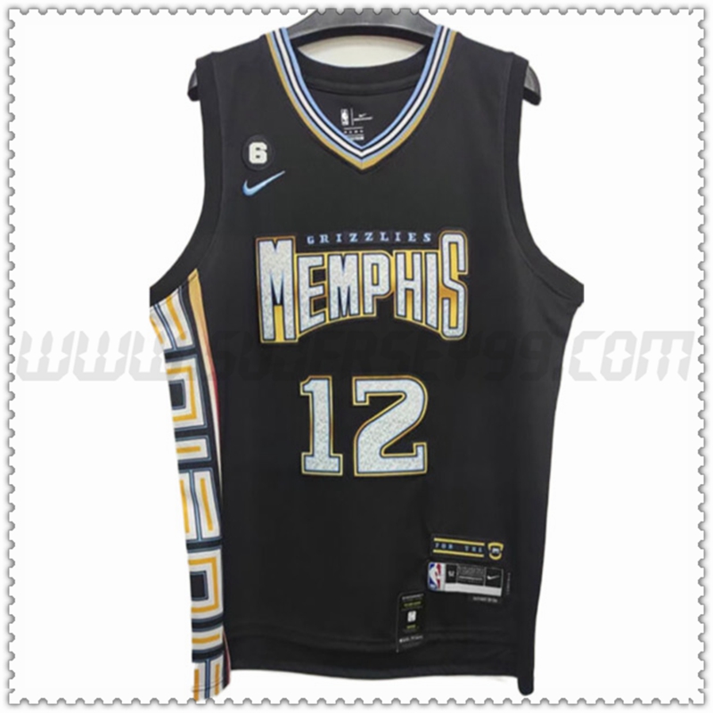 Camiseta Memphis Grizzlies (MORANT #12) 202022 2023 Negro