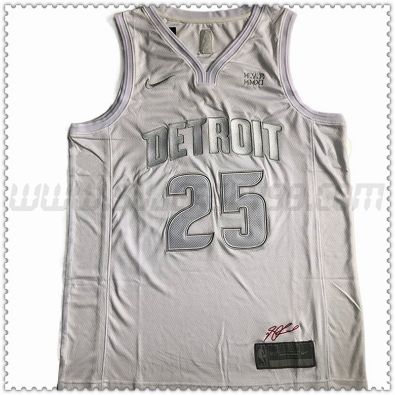 Camiseta Detroit Pistons (Rosa #25) 202022 2023 Rojo