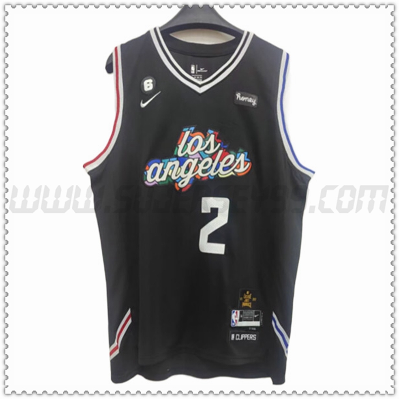 Camiseta Los Angeles Clippers (LEONARD #2) 202022 2023 Negro