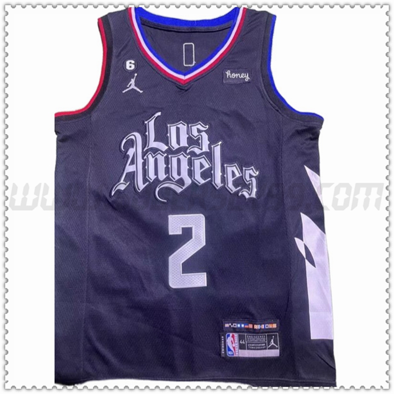 Camiseta Los Angeles Clippers (LEONARD #2) 202022 2023 Negro