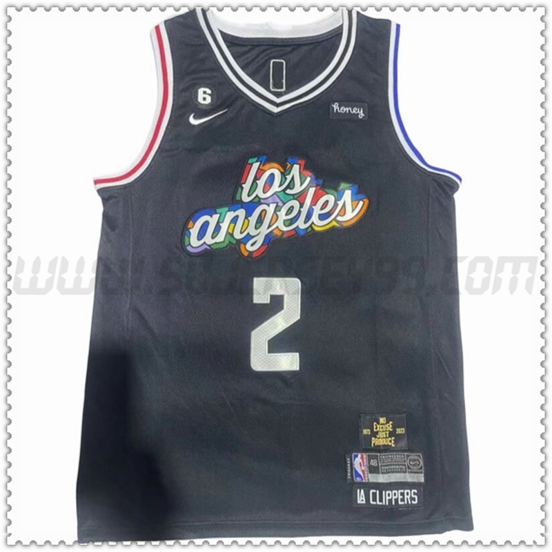 Camiseta Los Angeles Clippers (LEONARD #2) 202022 2023 Negro