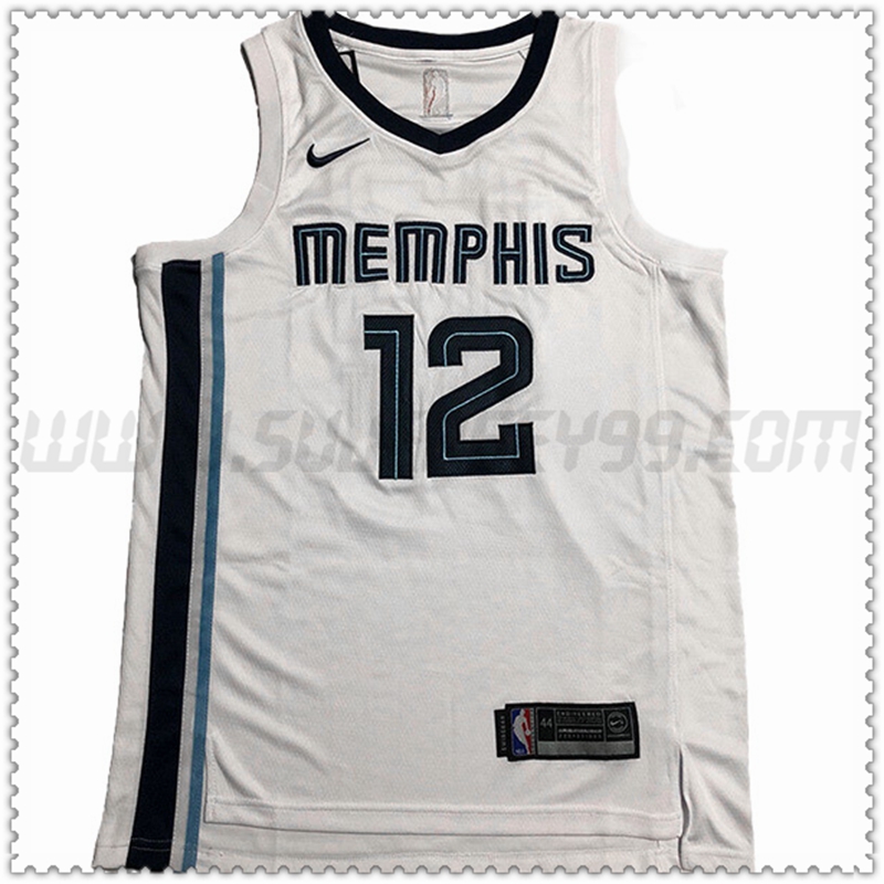 Camiseta Memphis Grizzlies (MORANT #12) 202022 2023 Blanco