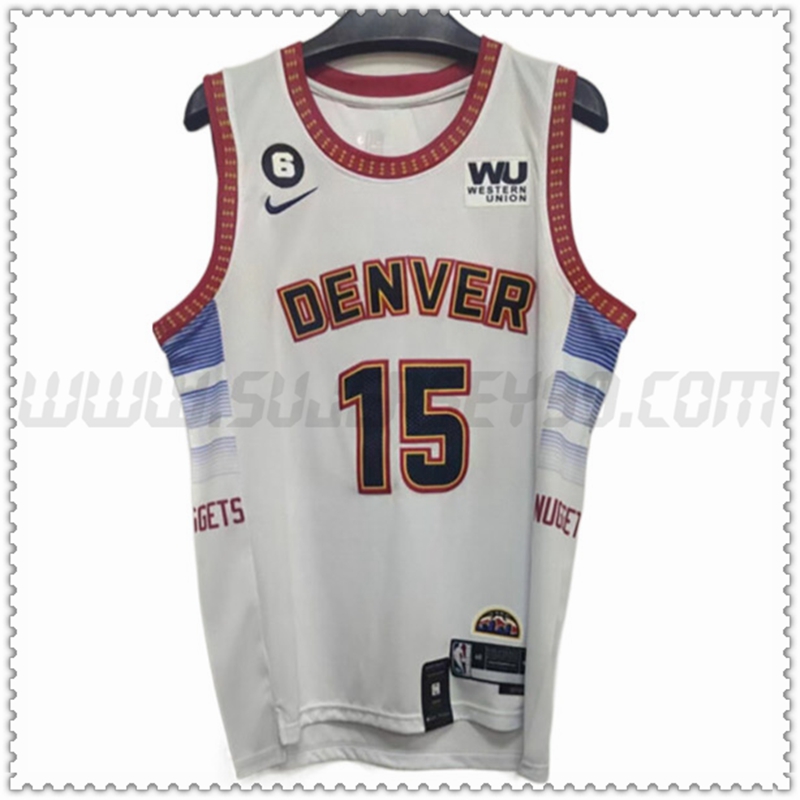 Camiseta Denver Nuggets (JOKIC #15) 202022 2023 Blanco