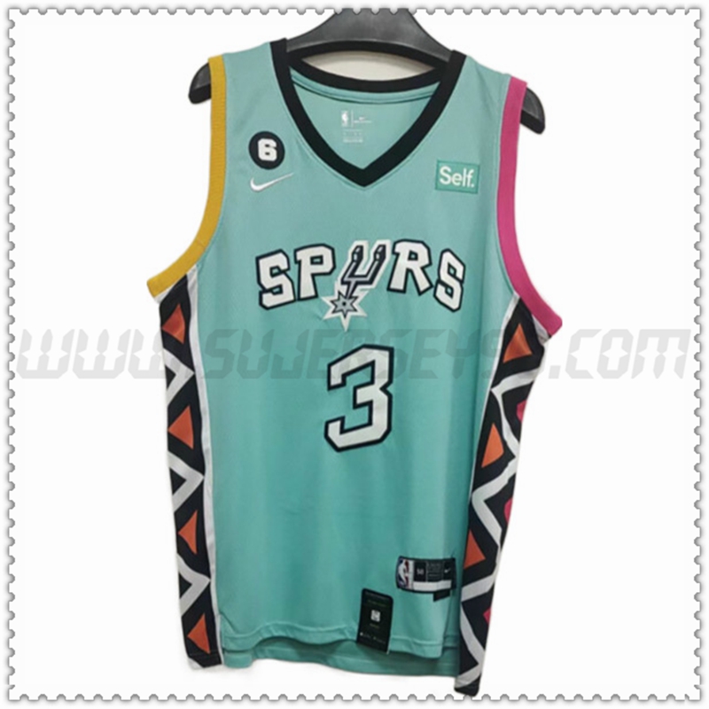 Camiseta San Antonio Spurs (JOHNSON #3) 202022 2023 Verde