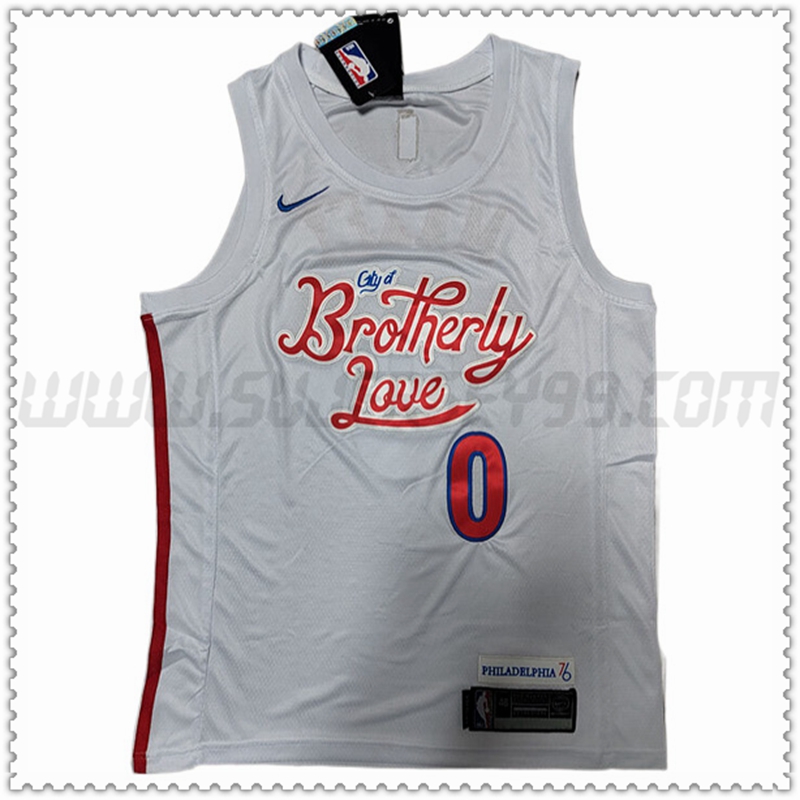 Camiseta Philadelphia 76ers (MAXEY #0) 202022 2023 Blanco