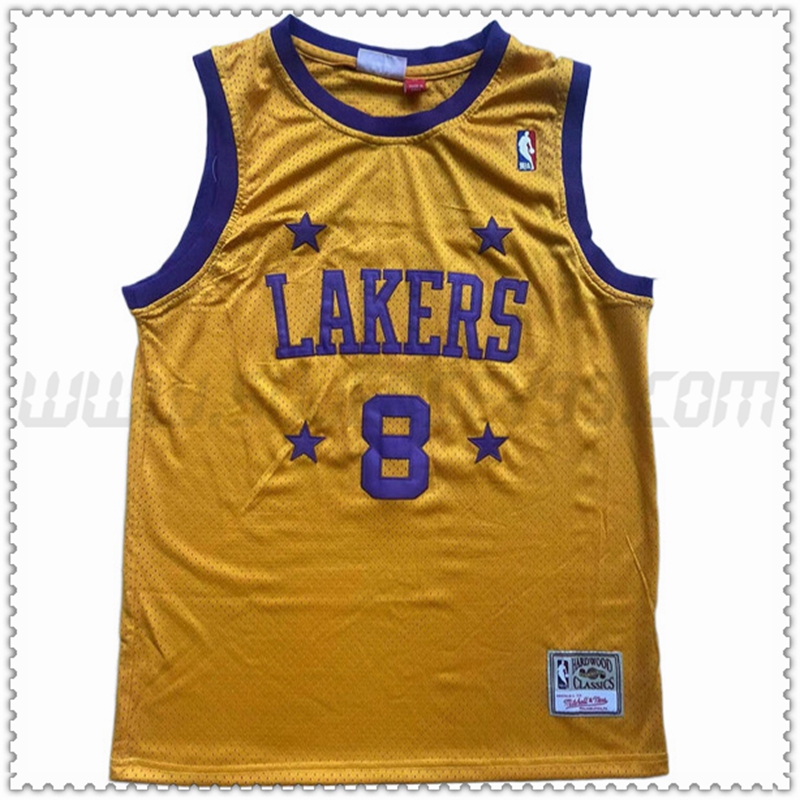 Camiseta Los Angeles Lakers (BRYANT #8) 202022 2023 Amarillo