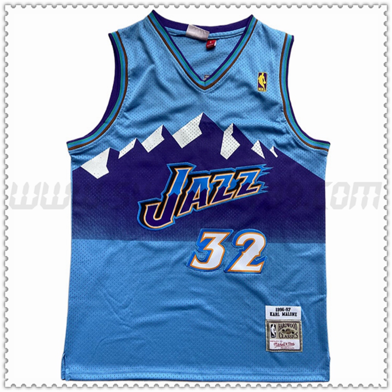 Camiseta Utah Jazz (MALONE #32) 202022 2023 Azul claro