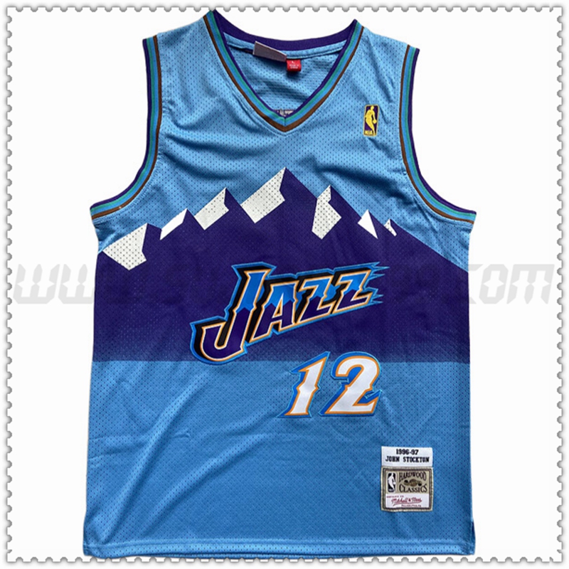 Camiseta Utah Jazz (STOCKTON #12) 202022 2023 Azul claro