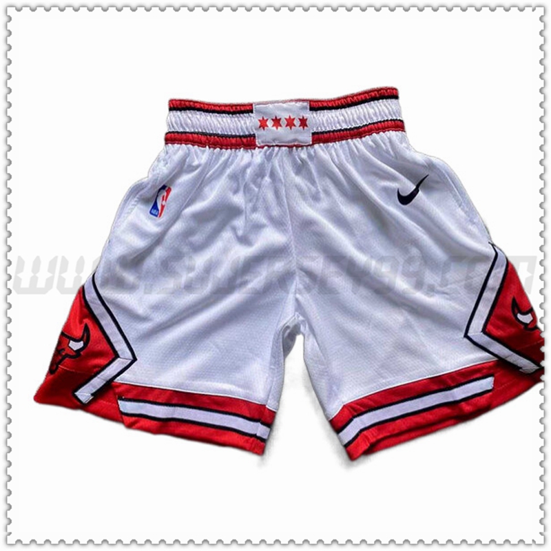 Pantalones Cortos NBA Chicago Bulls Blanco