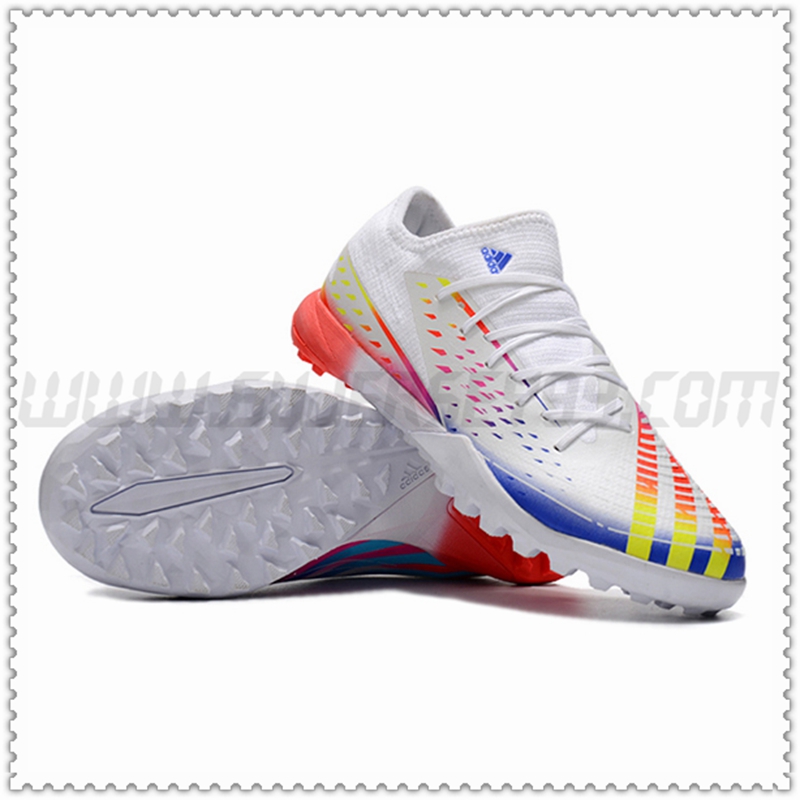 Adidas Zapatos de Futbol Predator Edge.3 Low TF Blanco -02