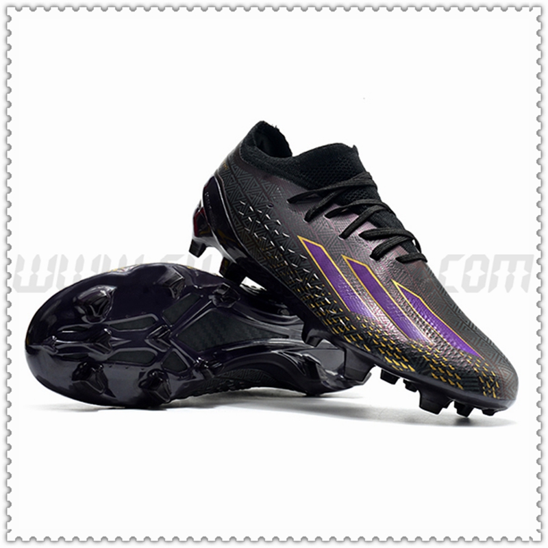 Adidas Zapatos de Futbol X Speedportal .1 Copa Mundial 2022 Boots FG Negro/Púrpura