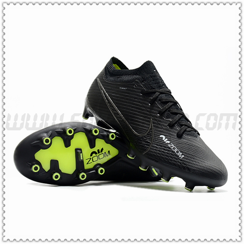 Nike Zapatos de Futbol Air Zoom Mercurial Low Gang Vapor XV Elite AG Negro