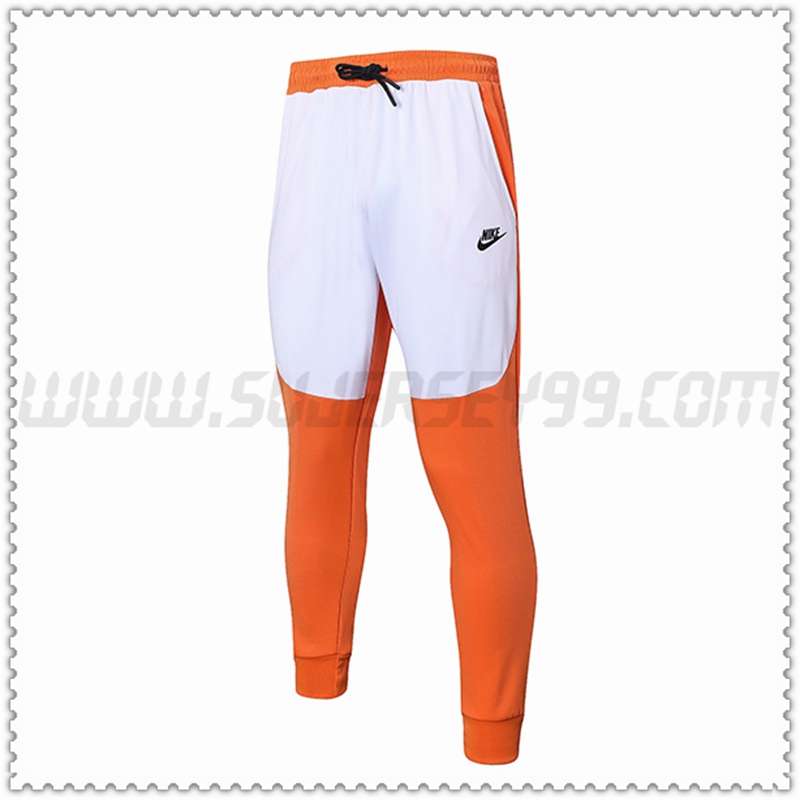 Pantalones Entrenamiento NIKE Blanco/Naranja 2022 2023