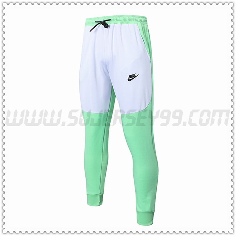 Pantalones Entrenamiento NIKE Blanco/Verde 2022 2023