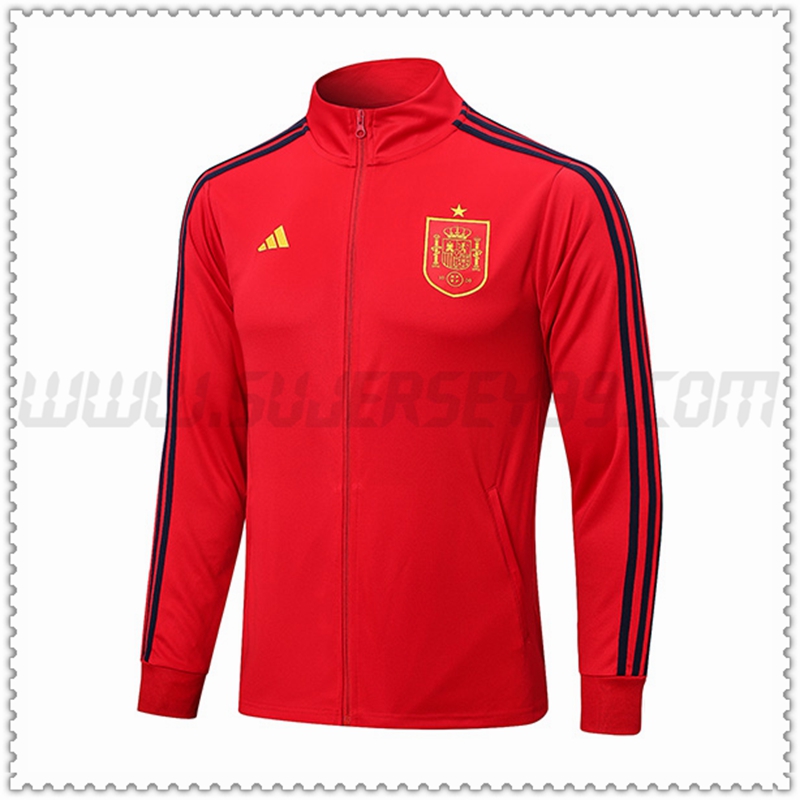 Chaqueta Futbol España Rojo 2022 2023