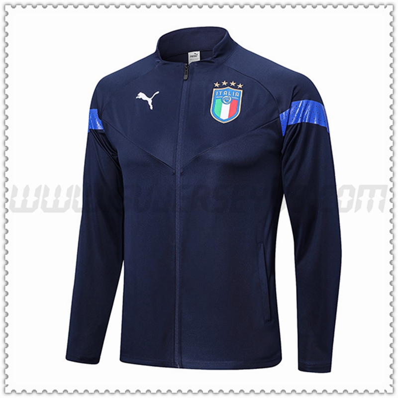 Chaqueta Futbol Italia Azul Marino 2022 2023